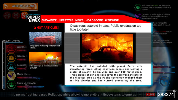 Screenshot z Project Planet - Earth vs Humanity