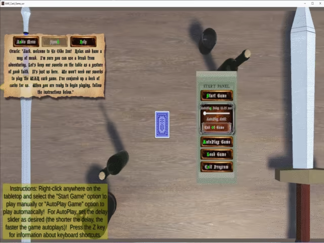 WAR Card Game_uvr video 1