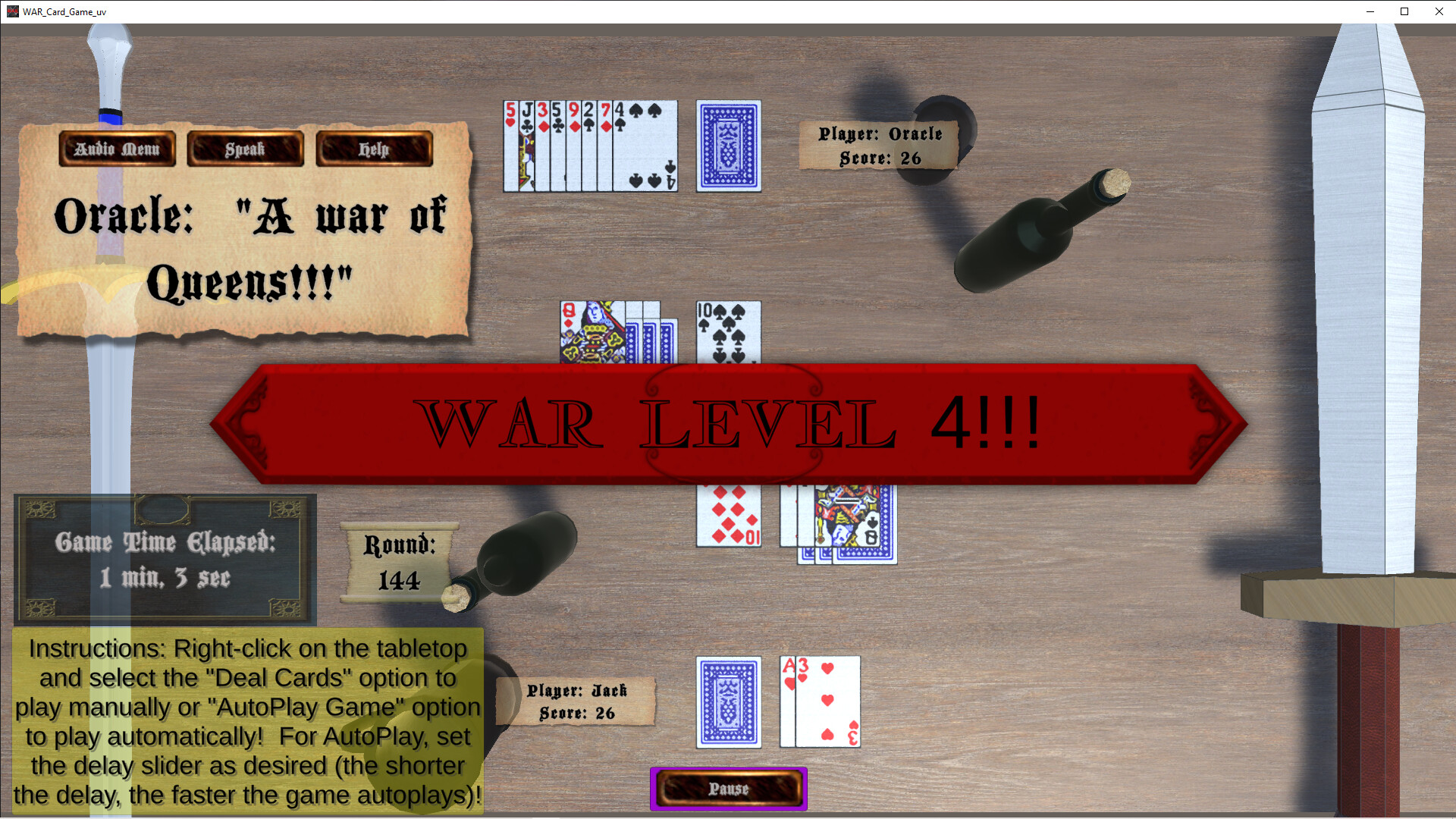 WAR Card Game_uvr в Steam