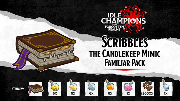 Idle Champions - Scribbles the Candlekeep Mimic Familiar Pack