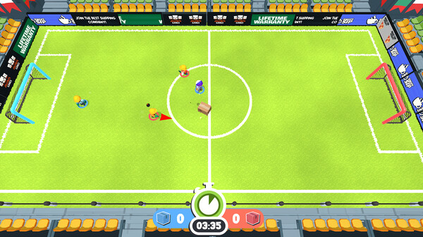 Screenshot of Ready, Steady, Ship! gameplay showing in-action mechanics