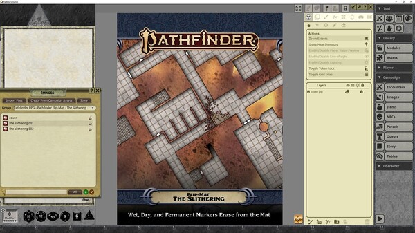 Fantasy Grounds - Pathfinder RPG - Pathfinder Flip-Mat: The Slithering
