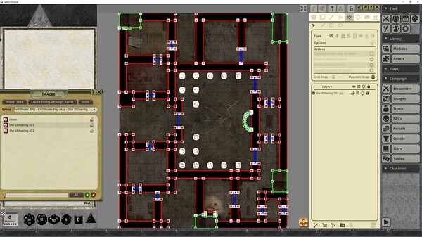 Fantasy Grounds - Pathfinder RPG - Pathfinder Flip-Mat: The Slithering