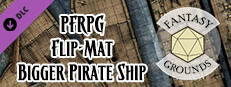 Fantasy Grounds - Pathfinder RPG - Pathfinder Flip-Mat: Bigger Pirate Ship Small Capsule Image