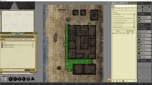 Fantasy Grounds - Pathfinder RPG - Pathfinder Flip-Mat: Troubles in Otari