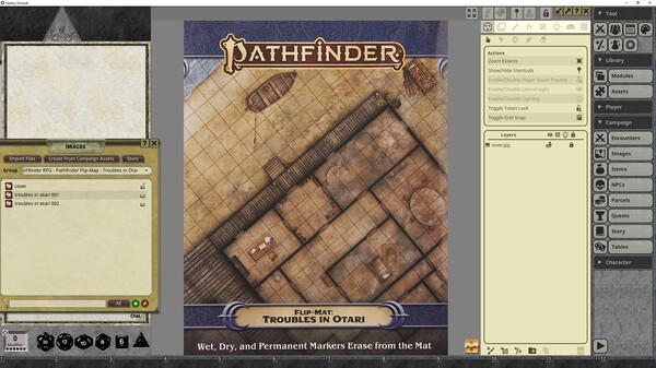 Fantasy Grounds - Pathfinder RPG - Pathfinder Flip-Mat: Troubles in Otari
