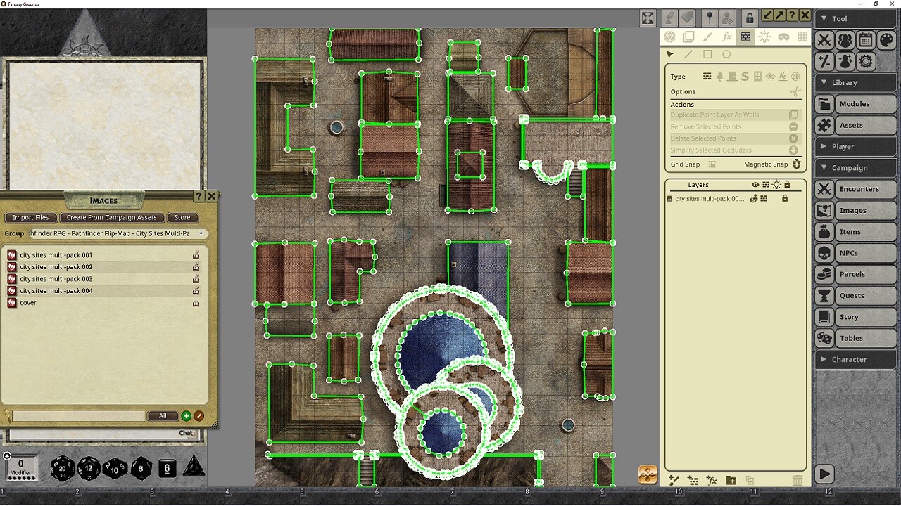 Fantasy Grounds - Pathfinder RPG - Pathfinder Flip-Mat: City Sites Multi-Packのスクリーンショット 1