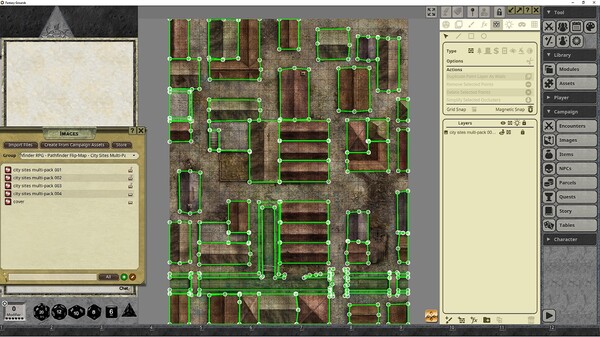 Fantasy Grounds - Pathfinder RPG - Pathfinder Flip-Mat: City Sites Multi-Pack