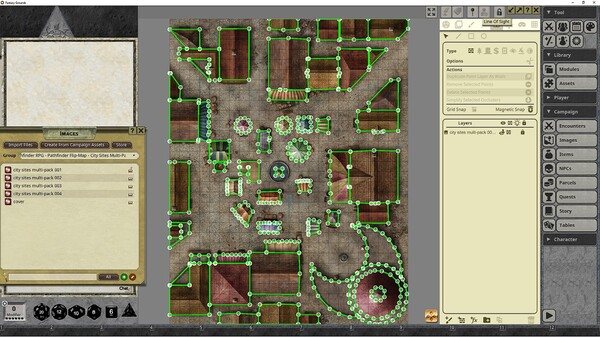 Fantasy Grounds - Pathfinder RPG - Pathfinder Flip-Mat: City Sites Multi-Pack