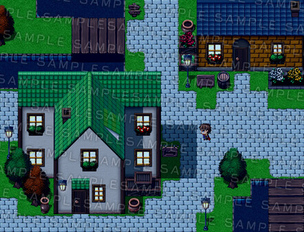 RPG Maker MV - Krachware Fantasy Town Exterior Tileset