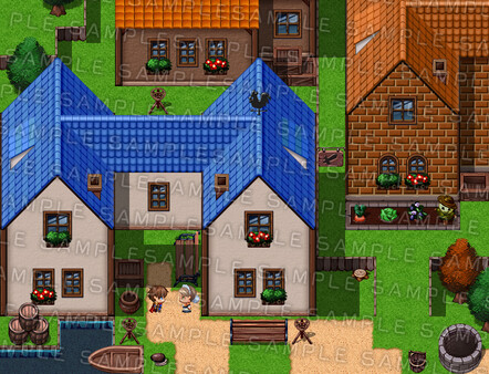RPG Maker MZ - Krachware Fantasy Town Exterior Tileset