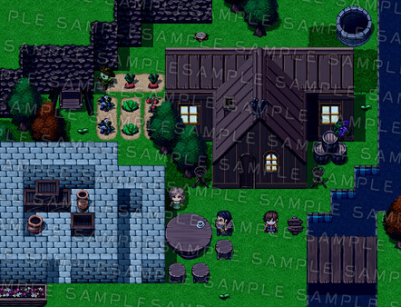 RPG Maker MZ - Krachware Fantasy Town Exterior Tileset