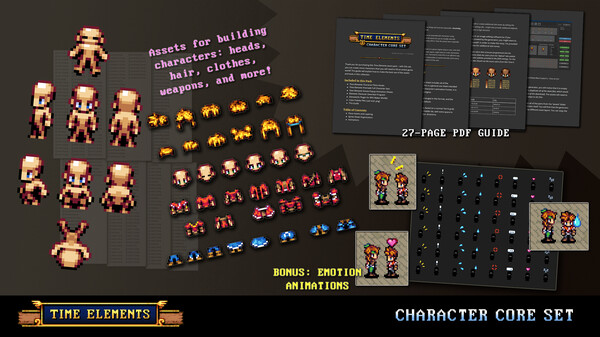 RPG Maker MV - Time Elements - Character Core Set