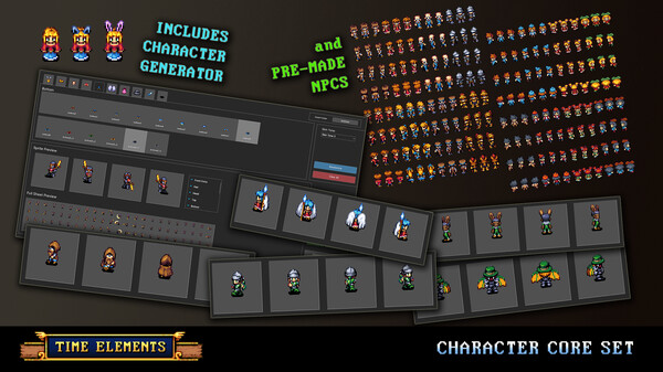 RPG Maker MV - Time Elements - Character Core Set