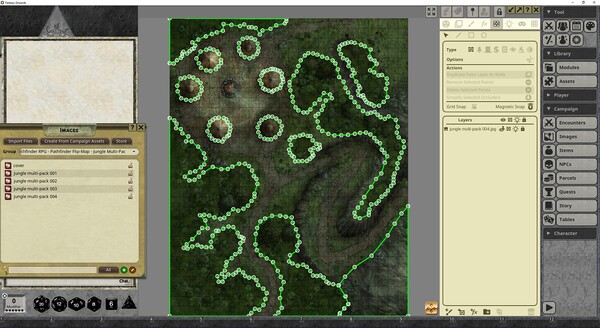 Fantasy Grounds - Pathfinder RPG - Pathfinder Flip-Mat: Jungle Multi-Pack