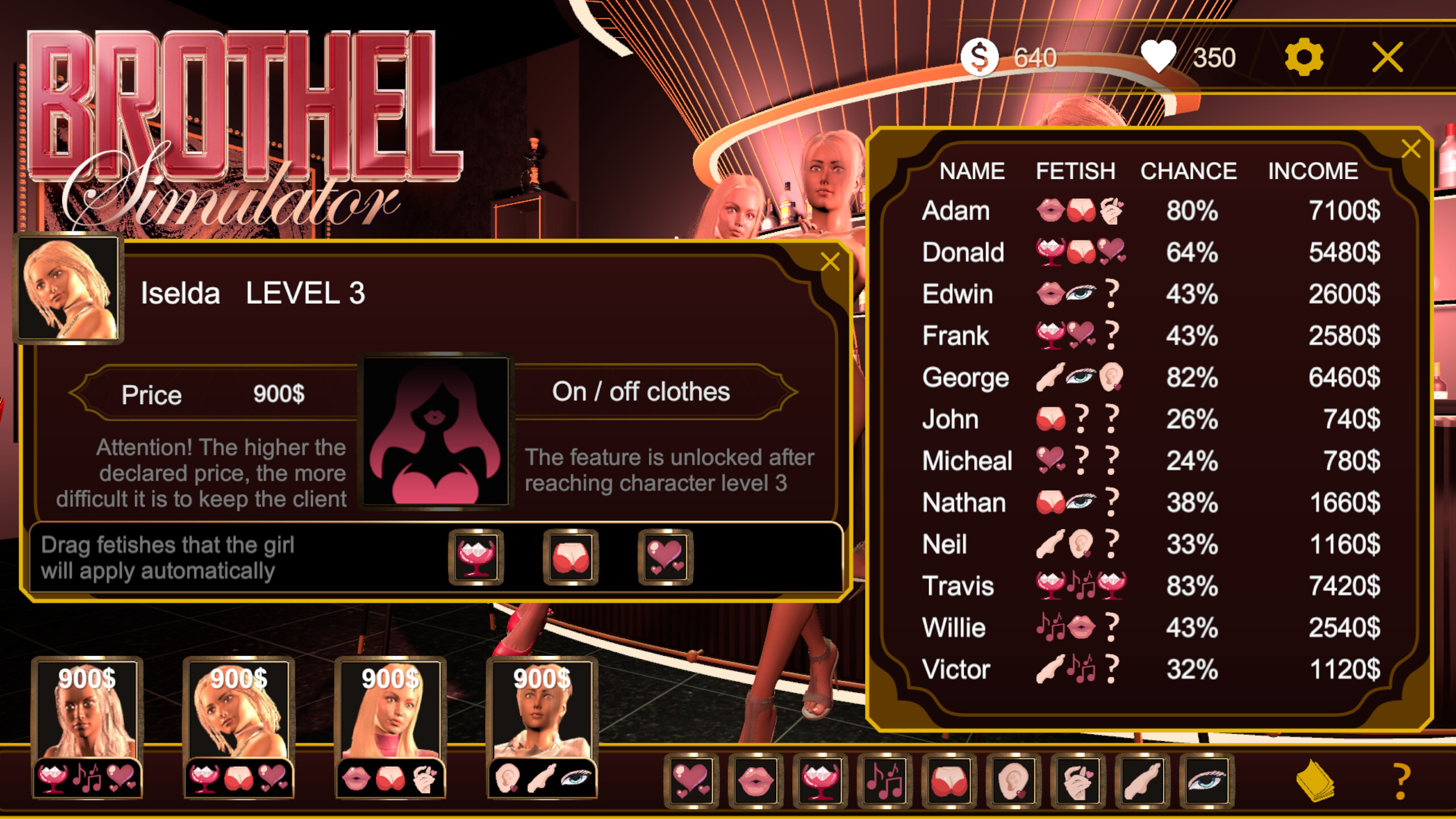 Brothel Simulator 🍓 screenshot