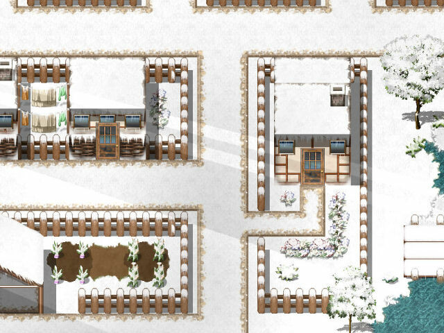RPG Maker MV - KR Snow Town Tileset Featured Screenshot #1