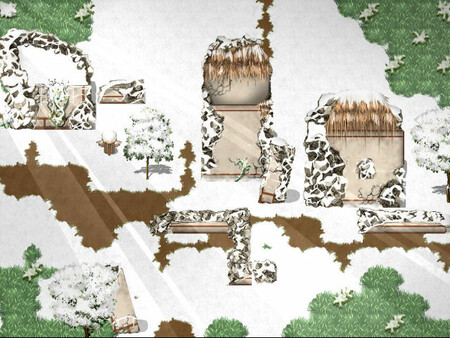 RPG Maker MZ - KR Snow Town Tileset
