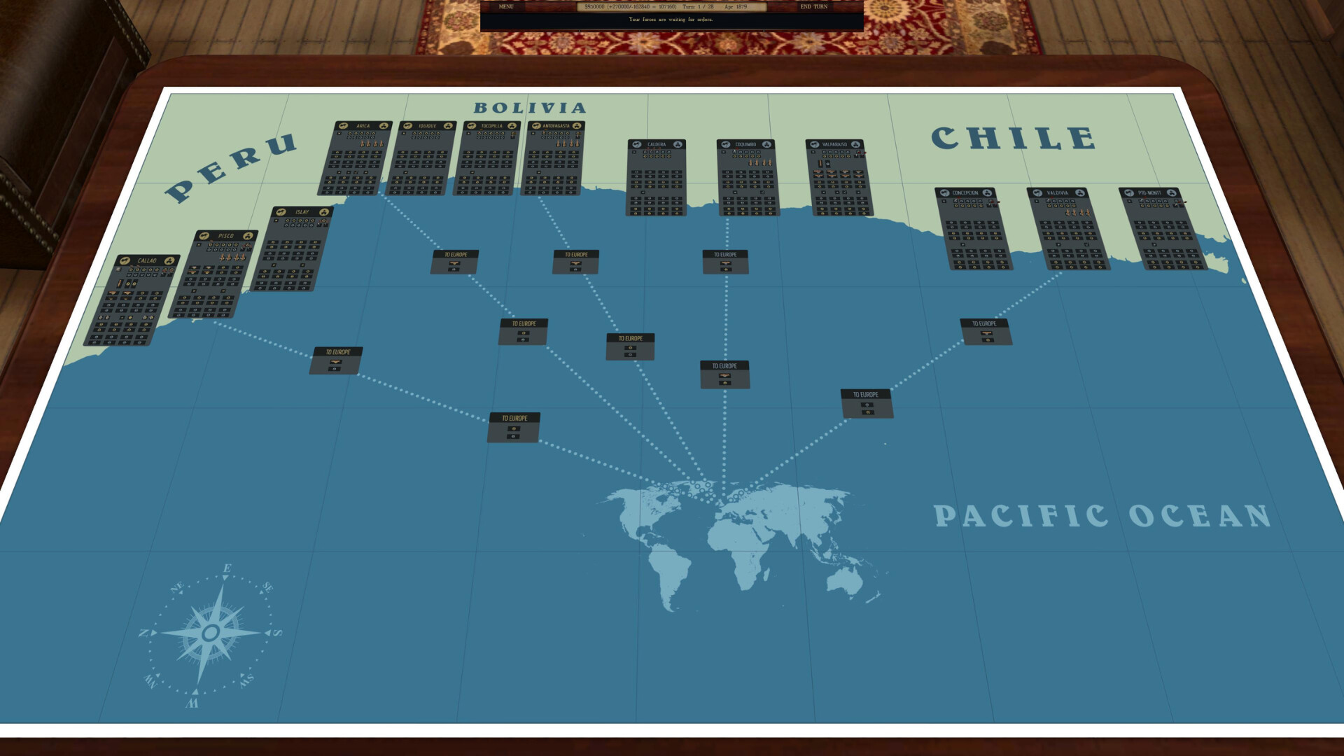 Clad in Iron: War of The Pacific 1879 screenshot #1