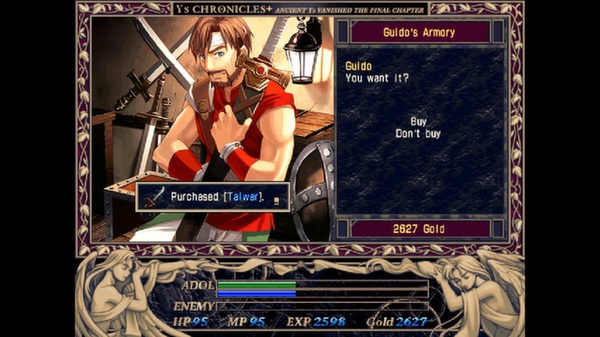 Screenshot z Ys II