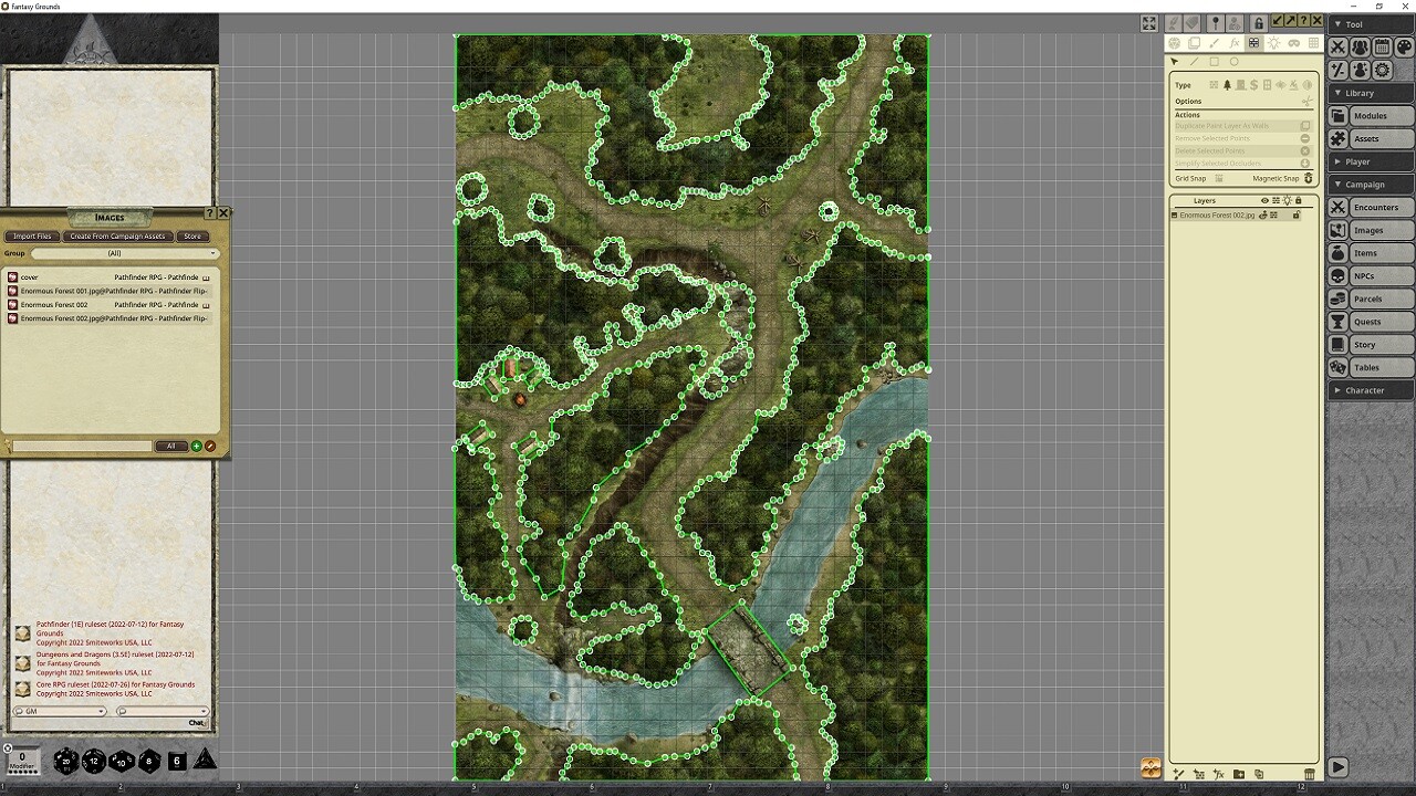 Fantasy Grounds - Pathfinder RPG - Pathfinder Flip-Mat: Enormous Forestのスクリーンショット 1