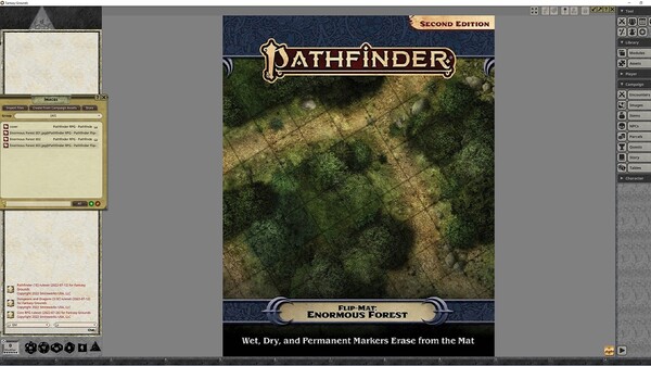 Fantasy Grounds - Pathfinder RPG - Pathfinder Flip-Mat: Enormous Forest