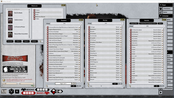Fantasy Grounds - Paths of Shadow Bundle