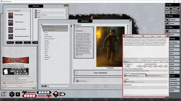 Fantasy Grounds - Shadow of the Demon Lord Paths of Shadow Bundle