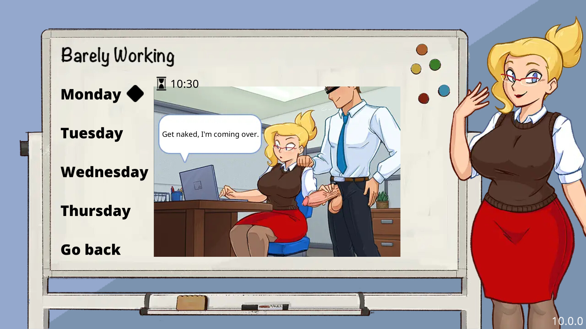 Barely Working scene