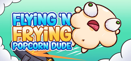 Flying 'N Frying Popcorn Dude banner