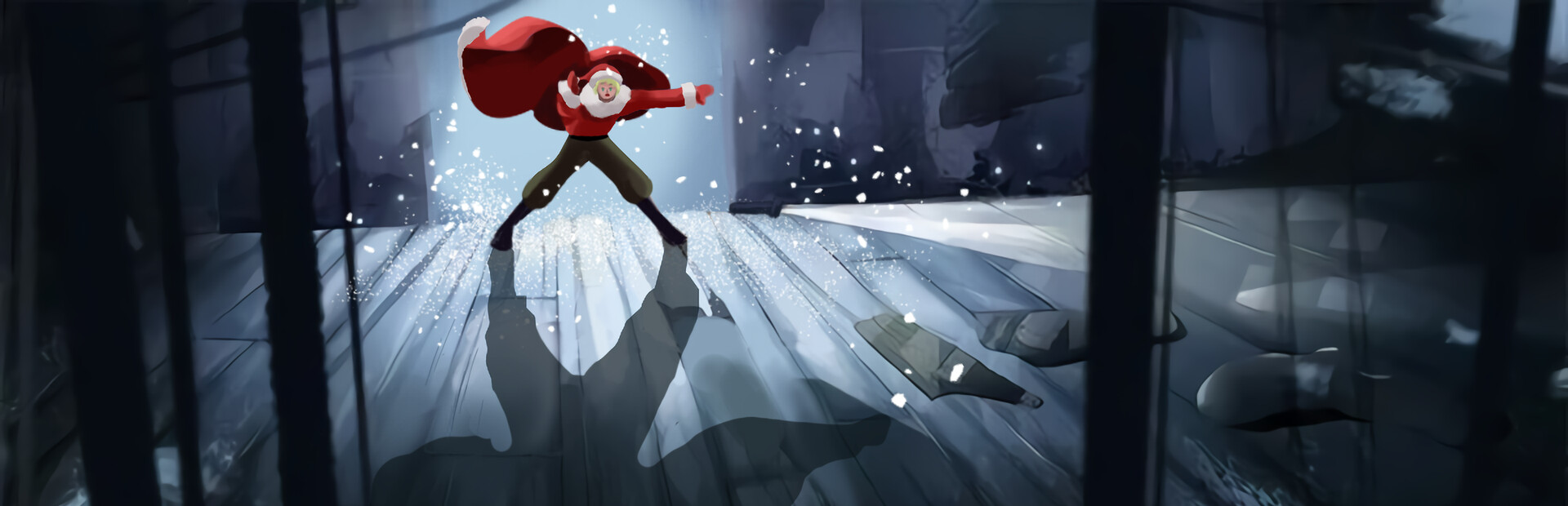 Santa and present chaos