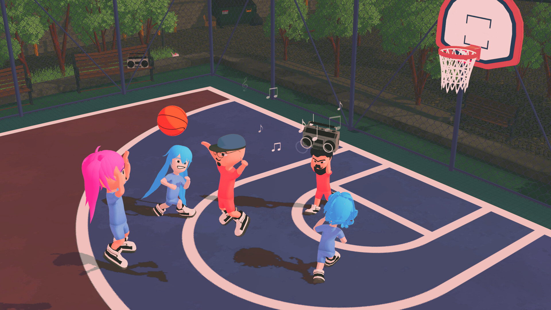 Hoop Fighters: Party Basketball screenshot #2