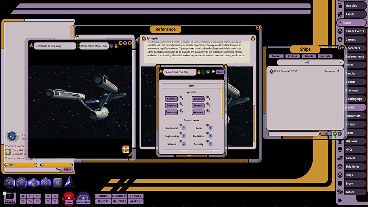 Fantasy Grounds - Star Trek Adventures: Remnants screenshot 1