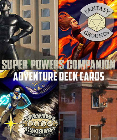 Fantasy Grounds - Supers Powers SWADE Adventure Deck Cards