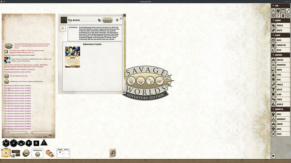 Fantasy Grounds - Supers Powers SWADE Adventure Deck Cards