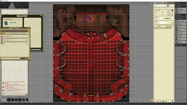 Fantasy Grounds - Pathfinder RPG - Pathfinder Flip-Mat - Classic Theater