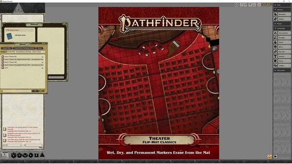 Fantasy Grounds - Pathfinder RPG - Pathfinder Flip-Mat - Classic Theater