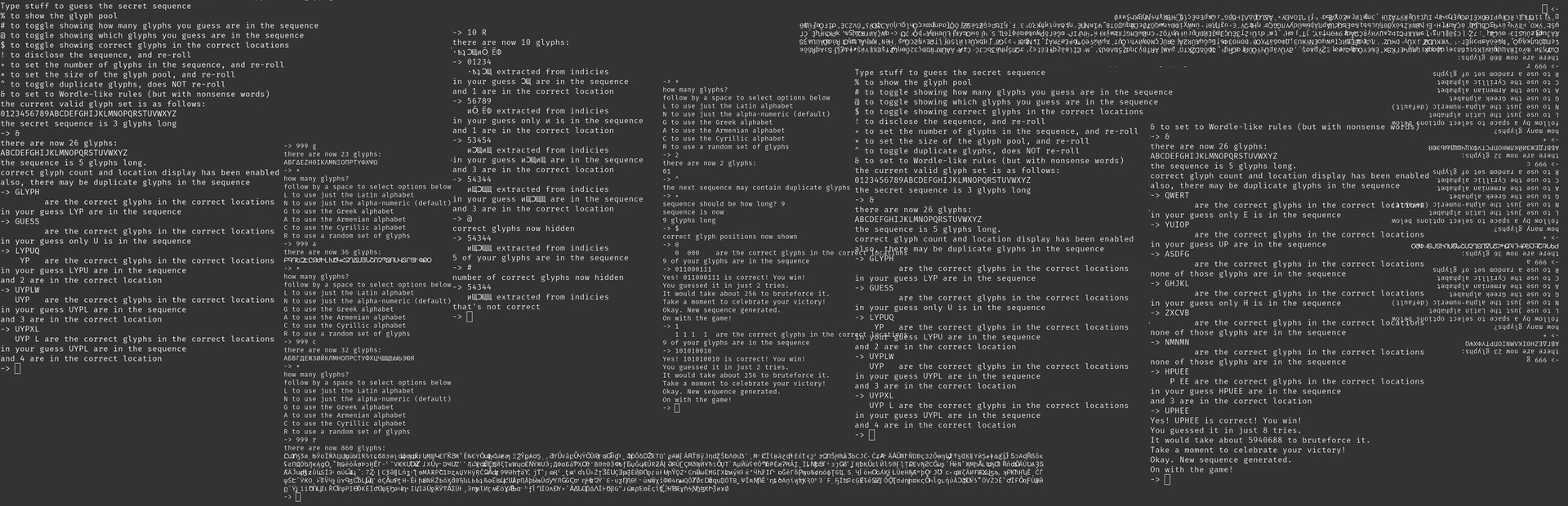 Glyph Guesser
