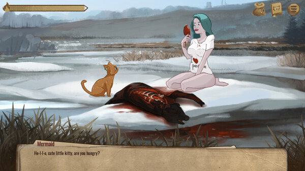 Screenshot of House spirit cat gameplay showing in-action mechanics