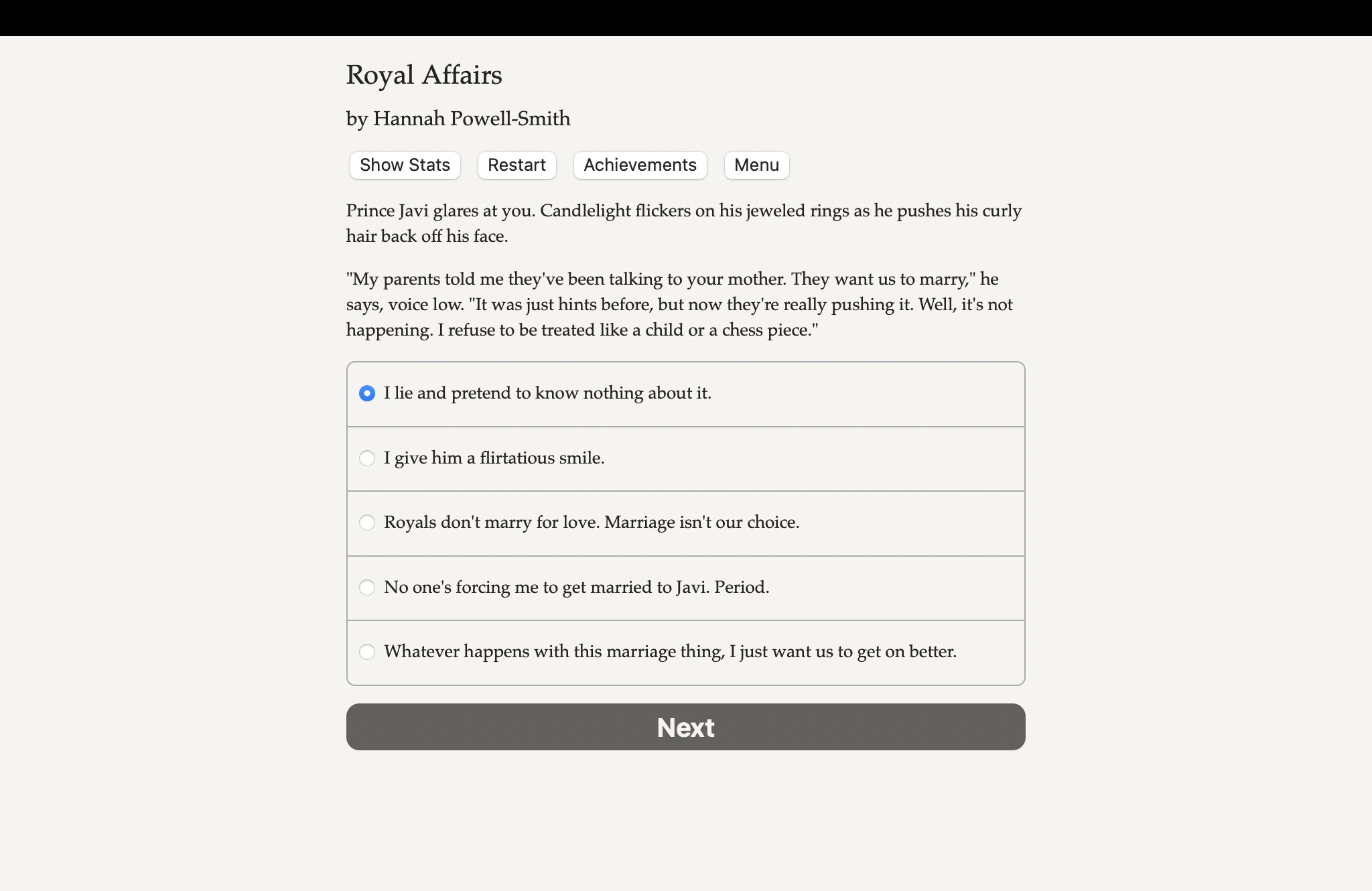 Royal Affairs