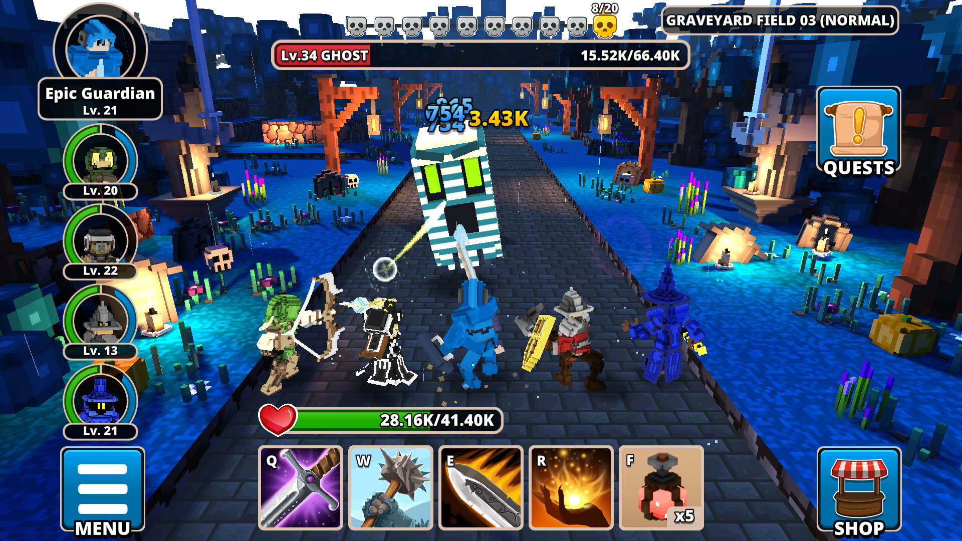 #2. Clicker Guardians (Steam) Podle: Quantumfrog