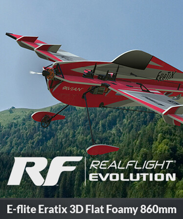 RealFlight Evolution - E-flite Eratix 3D Flat Foamy 860mm