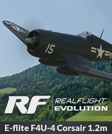 RealFlight Evolution - E-flite F4U-4 Corsair 1.2m