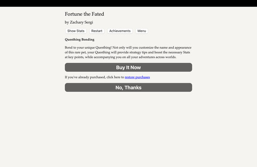 Fortune the Fated — Questhing Bonding screenshot 1
