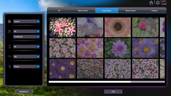 Let's Play Jigsaw Puzzles: Flowers