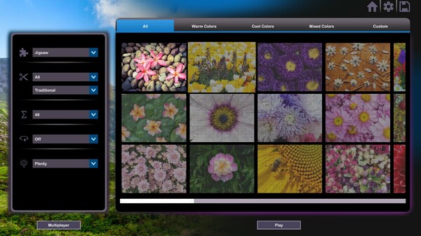 Let's Play Jigsaw Puzzles: Flowers