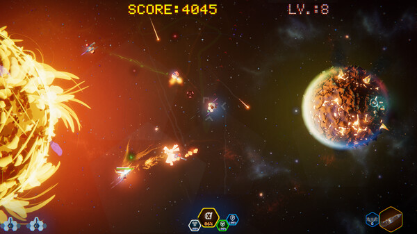 Screenshot of Hotloop gameplay showing in-action mechanics