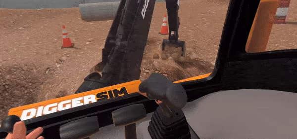 DiggerSim - Excavator & Heavy Equipment Simulator VR video 1