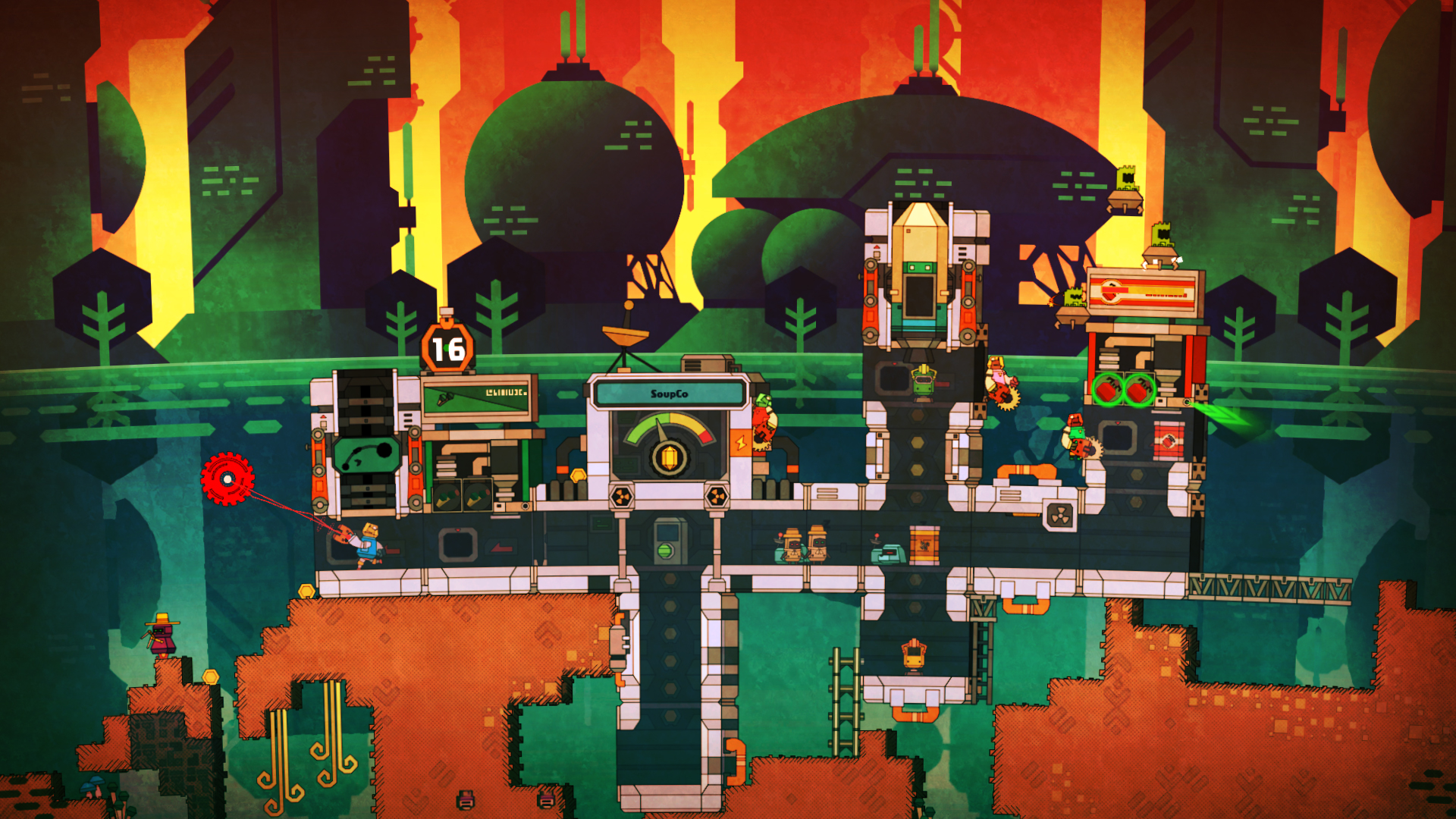 screenshot of PixelJunk™ Nom Nom Galaxy 1