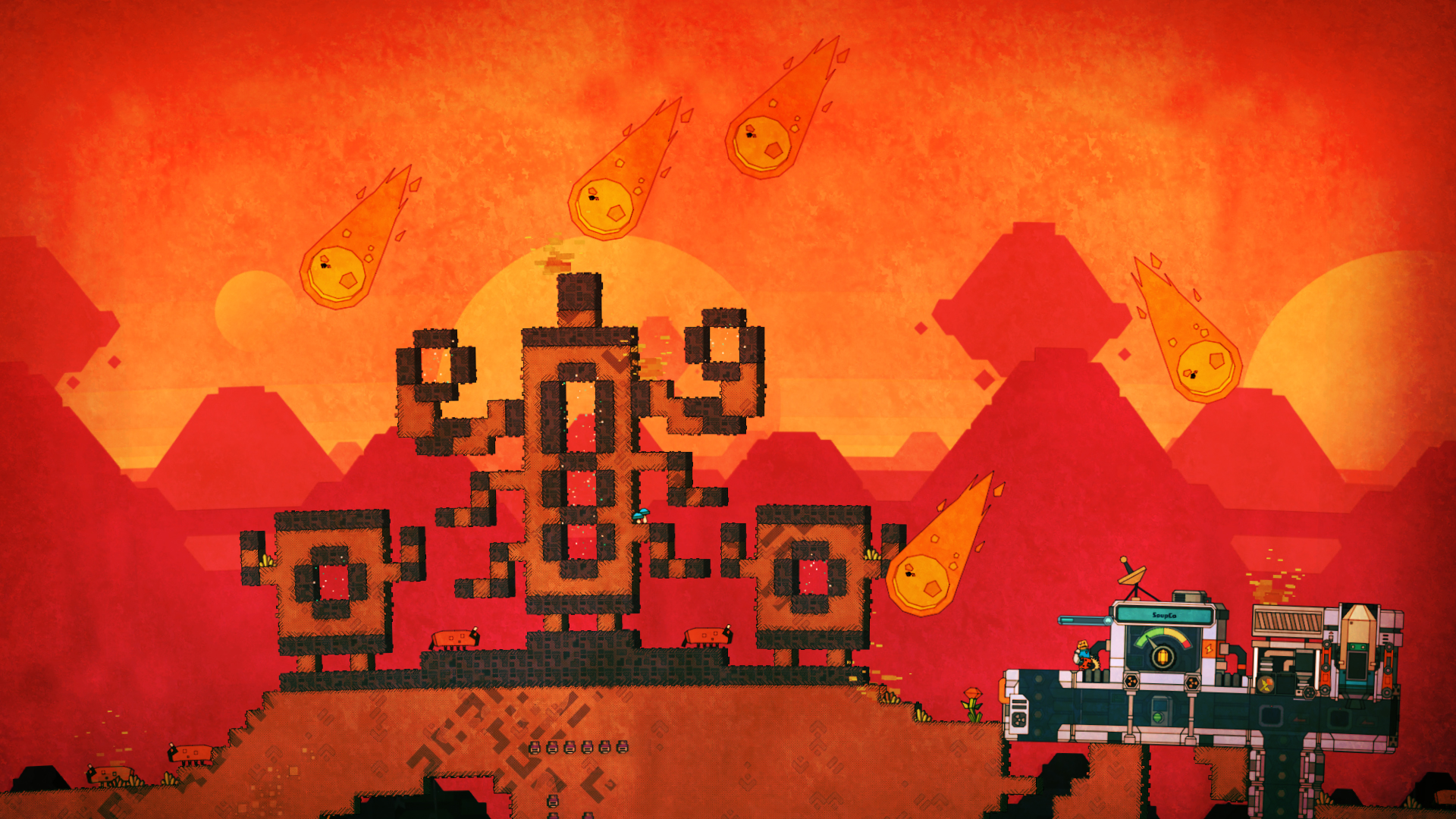 screenshot of PixelJunk™ Nom Nom Galaxy 4